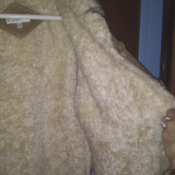 Large Jennifer Lopez faux fur and suede coat - Picture 4 of 12